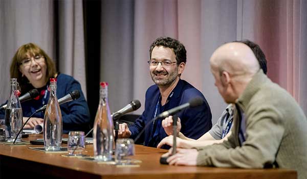 A panel discussion at an event